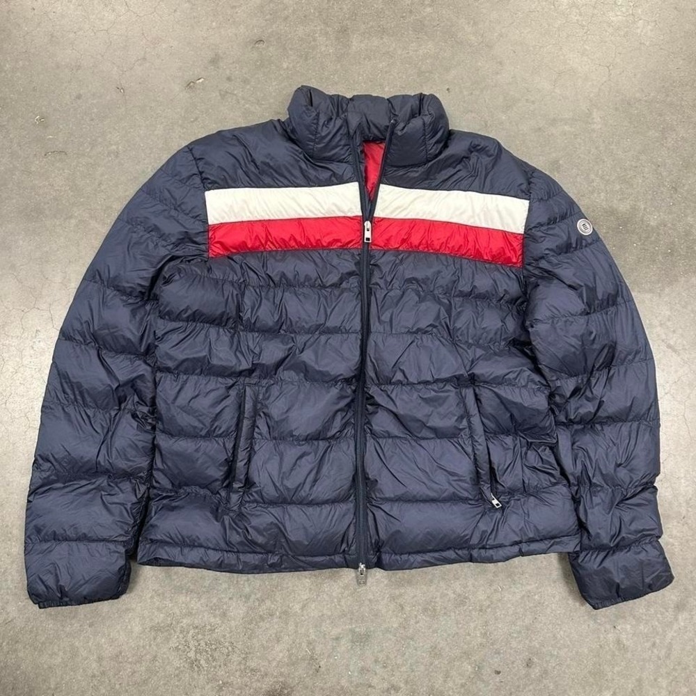 Serge Blanco Preppy Red White & Blue puffer jacket comfy winterwear